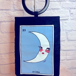 Valfre La Luna tote bag with wooden handle